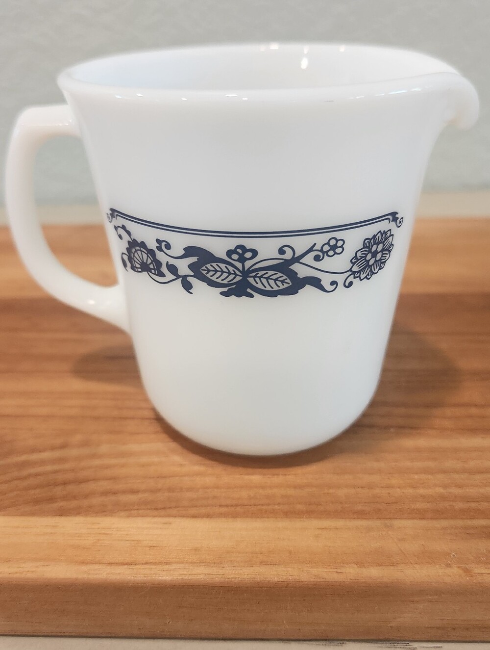 Vintage Pyrex Old Town Blue Creamer